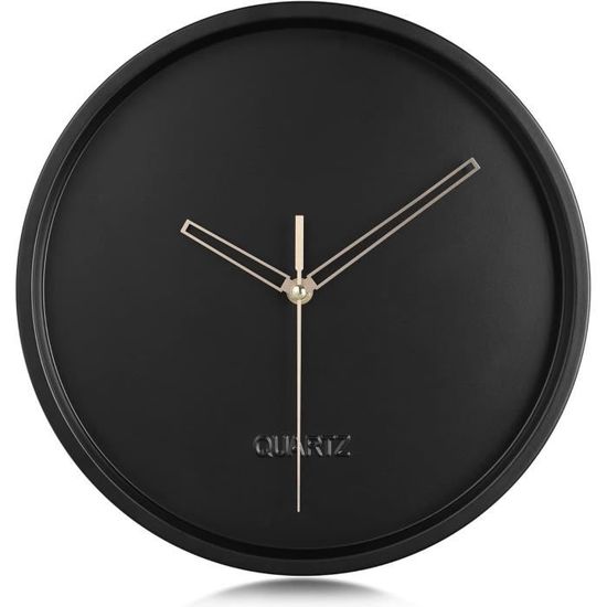 Horloge Murale Rotin Naturel Silencieuse – Design Rond Minimaliste, Pile AA, Déco Salon Chambre - 5