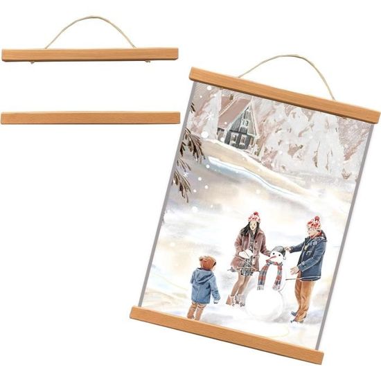Porte photo mural cadre aimanté tringle pour posters porte poster — free download