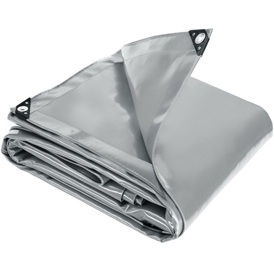 Bâche De Protection Grise Ultra Résistante GT Market - 260 G/m², 8m X 12m - 9