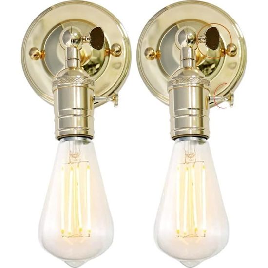 Lot 2 Interrupteurs à Tirette Lampe Salle De Bain - Cordon Tirage Lumière Toilette