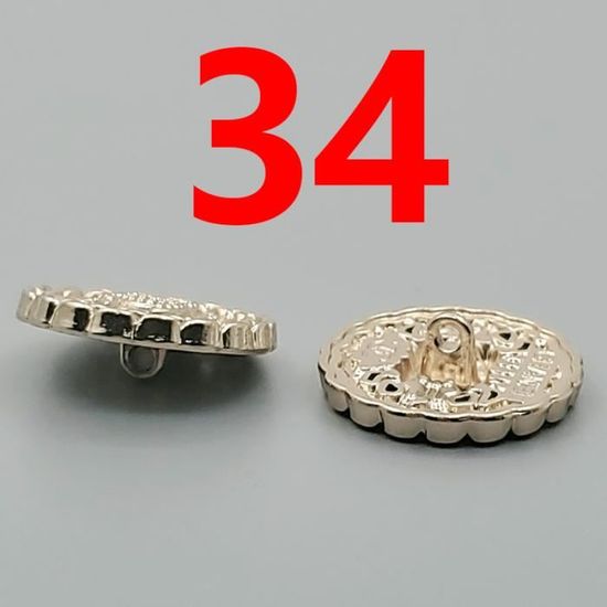 Bouton En Métal Pour Blazer Costumes Manteau Uniforme Veste 15mm 18mm 23mm Vinta