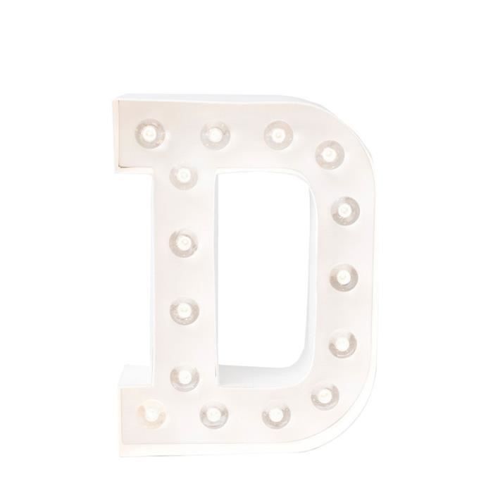 ARTEMIO Lettre lumineuse à led D