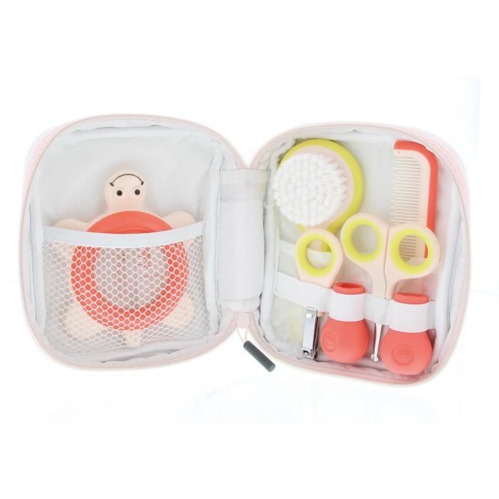 Trousse De Toilette Bébé RoseFlower 14 Pièces - Soins Et Hygiène Du Nouveau-né