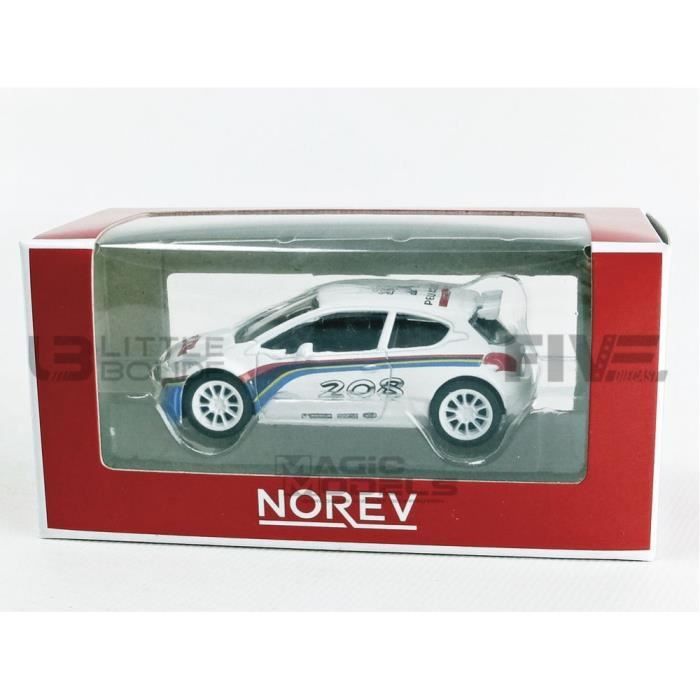 Voiture Miniature de Collection - NOREV 1/64 - PEUGEOT 208 T16 R5 - 2013 - White - 319111_208T16R5