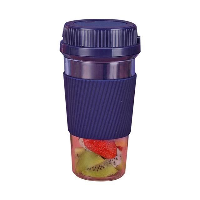 Presse-agrumes Portable ménage électrique presse-agrumes tasse Fruits USB charge Mini Smoothie mélangeur presse-agrumes-bleu