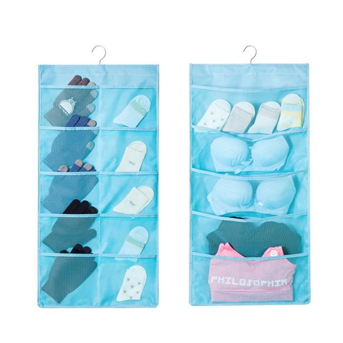 Sac De Rangement Suspendu Armoire Murale Sous-Vêtements Chaussette Organisateur Poche Sac SH826