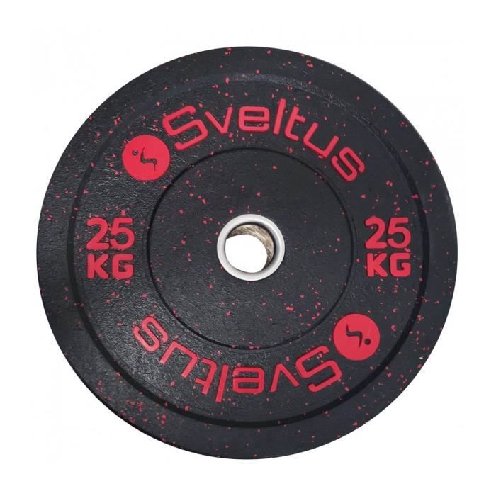 SVELTUS - Disque olympique bumper 25 kg x1