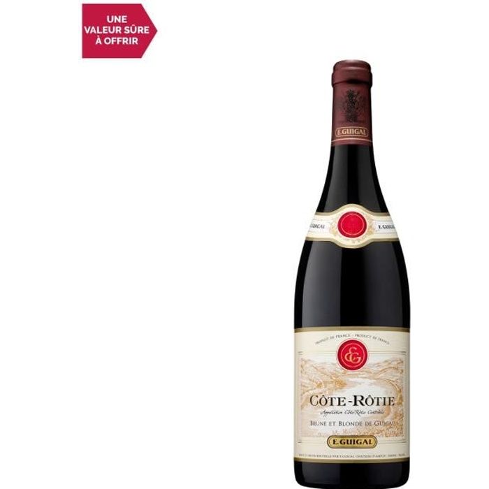 Côte Rôtie Brune et Blonde de Guigal Rouge 2019 - 75cl - Maison Guigal - Vin AOC Rouge de la Vallée du Rhône - Cépages Syrah, Viogni