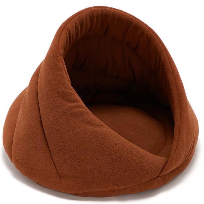 Cosie tapis de lit pour chien, coussin pour petit animal de compagnie, nid Anti boulochage pour chiot brown M 52x52x35cm -NOAH17741