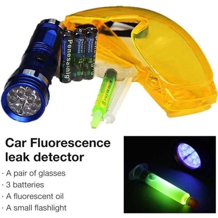Voiture R134A R12 Climatisation Système D'étanchéité Système Kit Détecteur LED Lampe de Poche UV Protégeant UV Peinture Kit