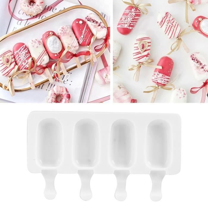 Contenants de crème glacée, moules à popsicle, moules à glace en silicone moules en silicone pour la crème glacée pour le