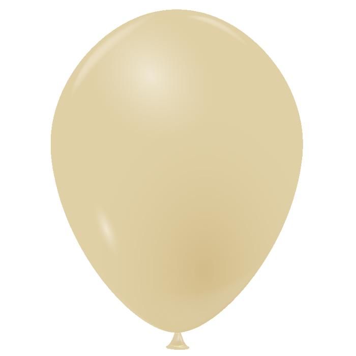 Ballon Beige en latex naturel de fabrication française de 15 cm (x25) REF/44249