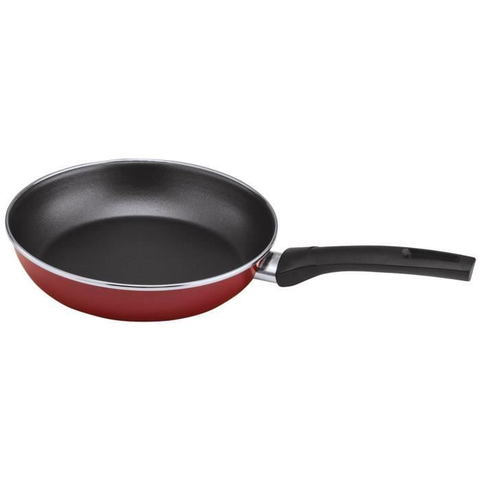 BEKA Poêle revêtue Bohème - 24 cm - Rouge émail