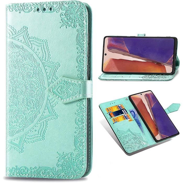Coque Xiaomi Redmi Note 11 Note 11S Support en Cuir PU Silicone Relief Souple AntiScratch Cas de Fermeture Magné J