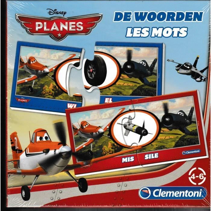 Planes Disney Les Mots-Apprendre des mots en s'amusant.Clementoni 4-6 Ans.