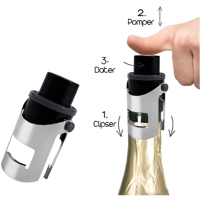 Bouchon de champagne acier.
