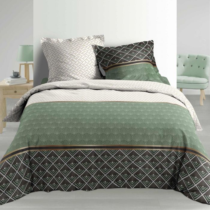 CDaffaires parure 3 p. 240 x 220 cm percale imp. 78 fils allover belor