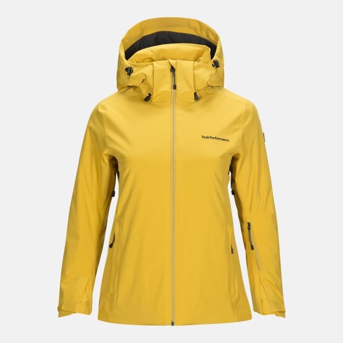 Veste De Ski/snow Peak Performance W Anima J Yellow Flow Femme