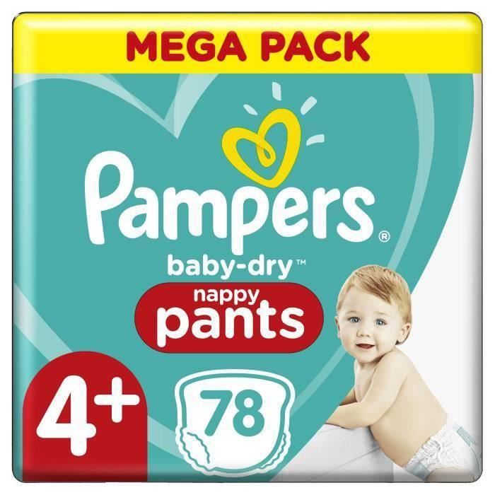 Pampers Baby-Dry Pants Couches-Culottes Taille 4+, 78 Culottes