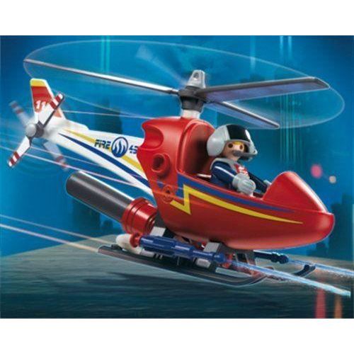 Playmobil - Figurine - Hélicoptère de Pompier