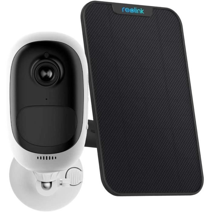 Reolink Argus Pro avec Panneau Solaire Caméra Surveillance sur Batteries Extérieur 1080P Vision Nocturne Détection de Mouvement PIR