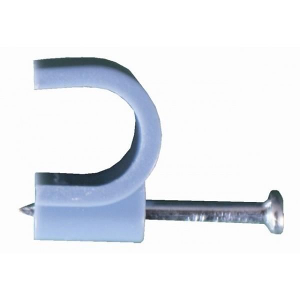 VOLTMAN Lot de 100 attaches professionnelles - Diamètre 9 mm² - Gris