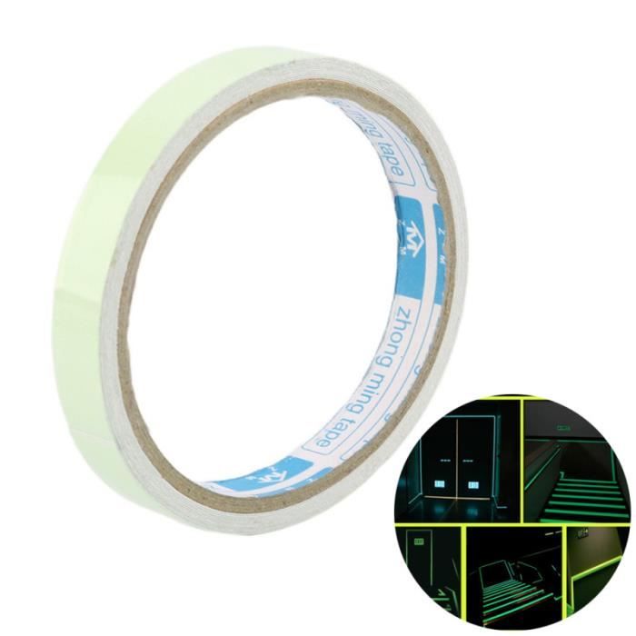 1 pc ruban lumineux adhésif pratique fluorescent avertissement rouleau autocollant de sécurité RUBAN ADHESIF - MOUSSE ADHESIVE
