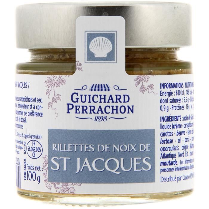 GUICHARD PERRACHON Rillette de Saint Jacques - 100 g