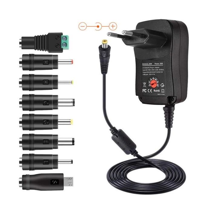 Adaptateur secteur alimentation 35W 3,5A 3V/4.5V/5V/6V/7.5V/9V/12V, 7 types  d'embout pour appareil photo numrique -Yuan Yuan- - Cdiscount Informatique