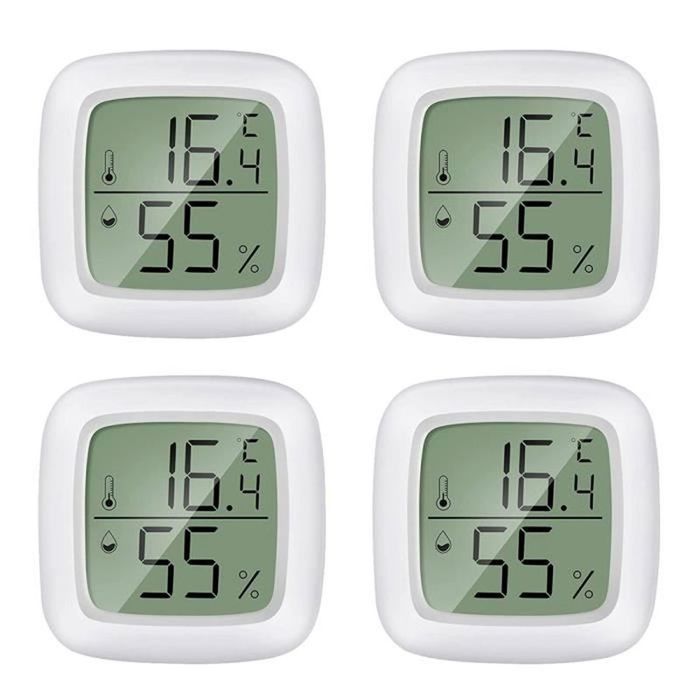 RUIZHI Numérique Hygromètre Thermomètre Hygromètre Intérieur Moniteur Ultra-Mince D'humidité De La Température Avec Grand écran LCD Pour La Maison, Le Bureau, La Pièce