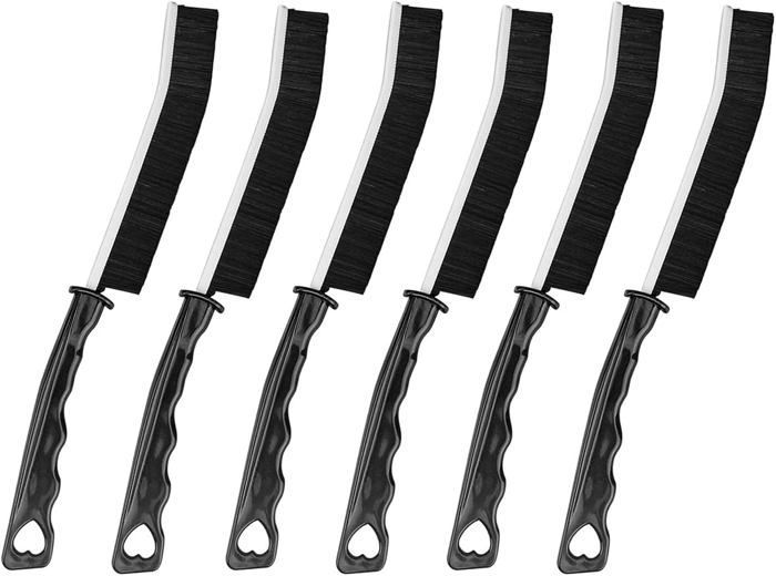 Hard-Bristled Crevice Cleaning Brush Lot De 3 Brosses De