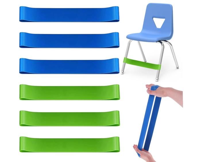 6 Bandes Élastiques Pieds De Chaise TDAH - Pour Enfants Hyperactifs/Autisme
