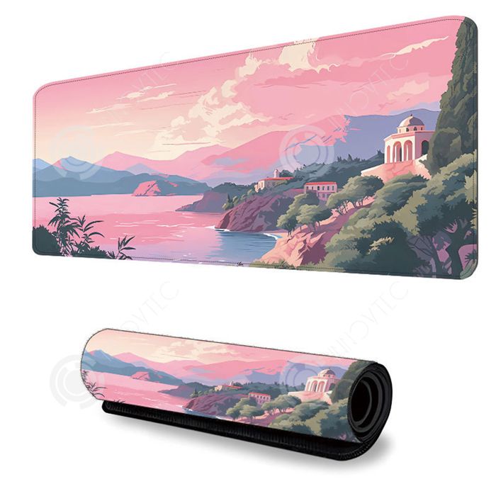 Tapis De Souris Gaming XXL Galaxie Andromède Nébuleuse - 30x80 Cm Grand Tapis Souris Avec Bords Cousus, Motif Cosmos Voie Lactée Pour Gamer