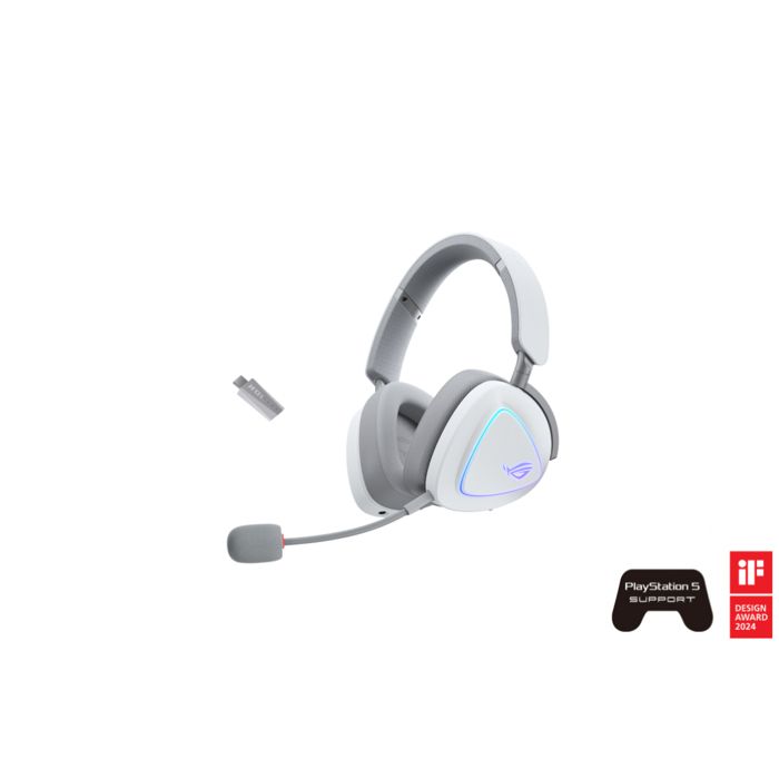 Casque Gaming - Asus - ROG Delta II - Bluetooth - 110 heures dautonomie - 50 mm