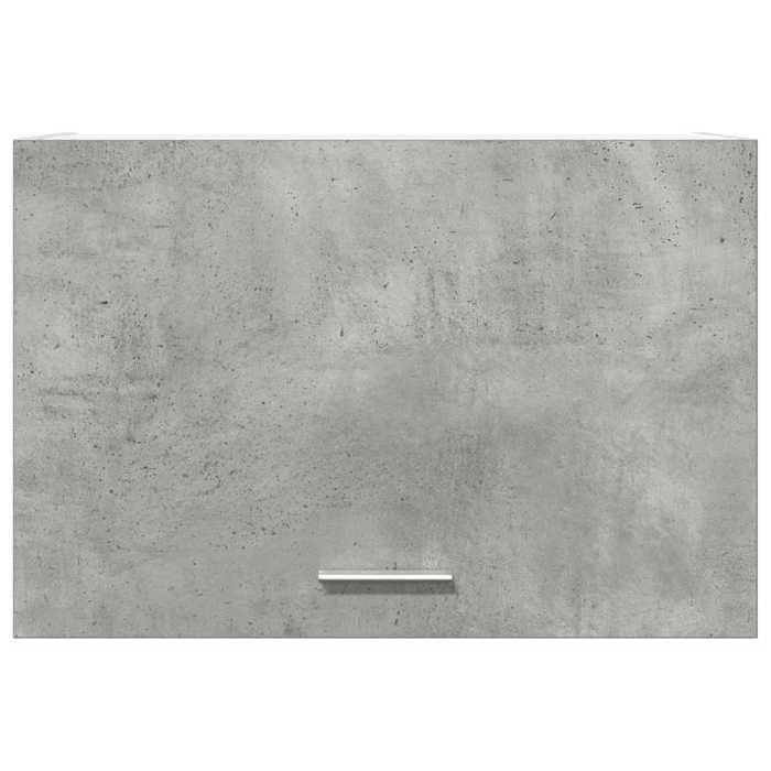 Caisson haut cuisine Gris - LEMON® Vitrine suspendue Lyon - avec rangement - gris béton - 60x31x40cm - Bois dingénierie 174 Solde