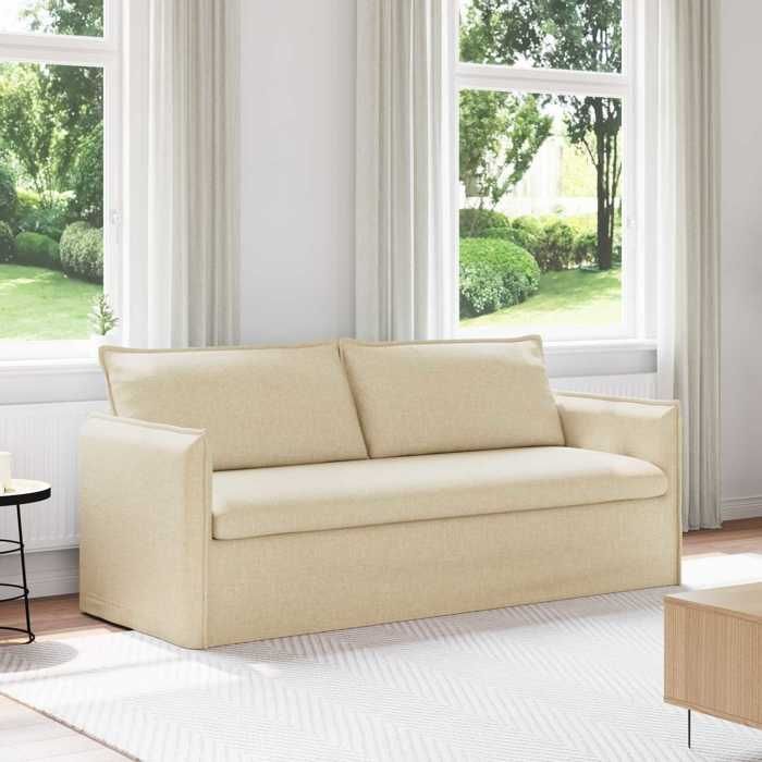 NEW 2026 Canapé moderne - Design ergonomique - pour salon - Crème Dimensions globales: 196x82x85 cm (lxPxH) L3050