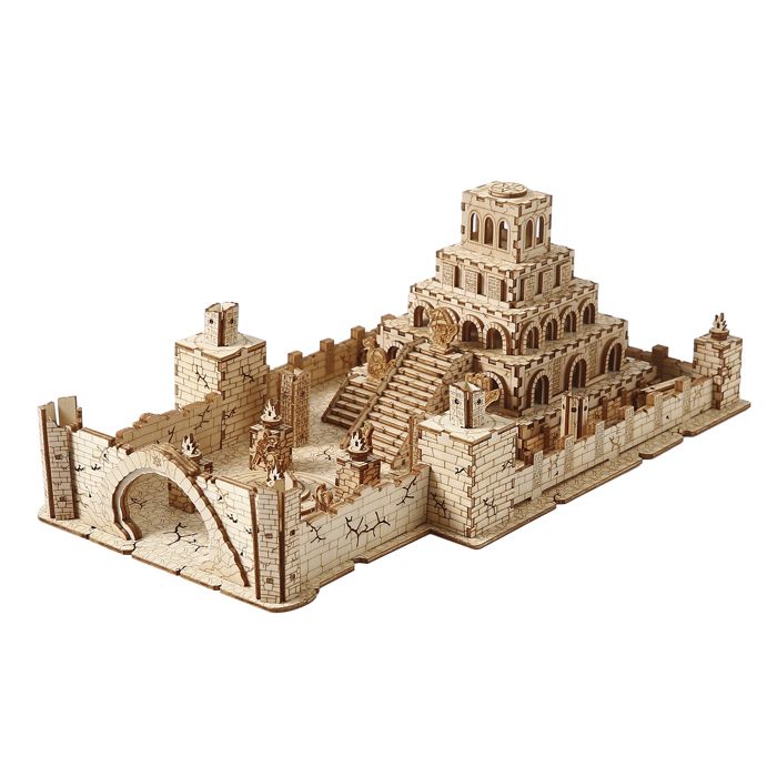 DAM Maquette en Bois 3D design de Ruines avec mouvement mécanique. 235 pièces. 29x17x10 5 Cm. Couleur : Bois DAM Maquette en Bois 3D design de Ruines avec mouvement mécanique. 235 pièces. 29x17x10 5 Cm. Couleur : Bois
