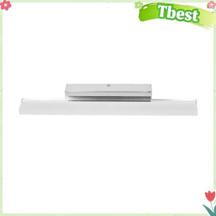 Tbest Lampe de salle de bain LED Lampe LED de salle de bain 3000K 4000K 6000K température de couleur barre linge lampe Argent
