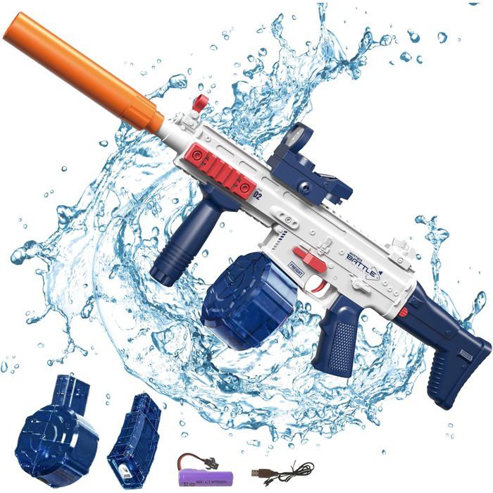 Pistolet À Eau Pistolet À Eau Électrique Portée Jusqu'à 32 Pieds Super