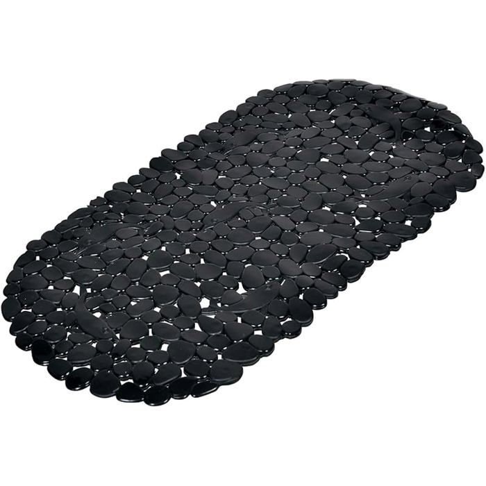 douceur intérieur Fond de Baignoire (36 x 69 cm) Vitamine Sdb Noir PVC Uni Noir