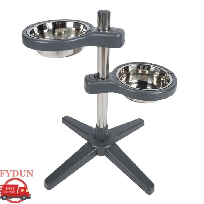 FYDUN Bols pour chiens surélevés réglables Gamelles surélevées réglables pour chien stable animalerie hygiene Grand 24 pouces