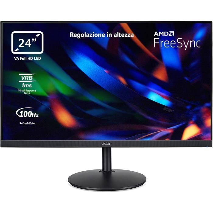 Acer CBA242YHbirf Écran PC 24 " Full HD 100Hz HDMI75Hz VGA 1920x1080 16:9 FreeSync 1ms VRB 250 Nits Comfyview BlueLightShield Flicker Less 1xVGA1xHDMI 1.4 Moniteur PC Couleur - vue 8