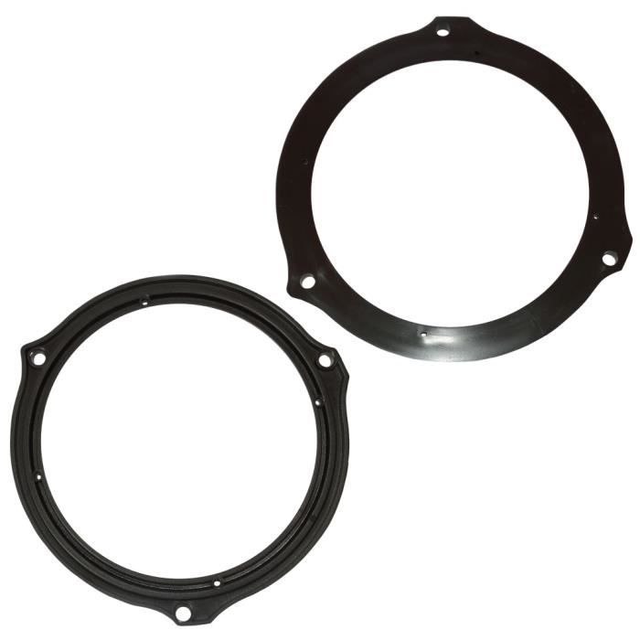 C52048 Ø202xØ181x8mm Lot de 2 Adaptateurs/Supports/Anneaux universels de Haut-parleurs Ø200mm entretoise/Ring en MDF pour Enceinte/Auto/véhicule/sonorisation AERZETIX 
