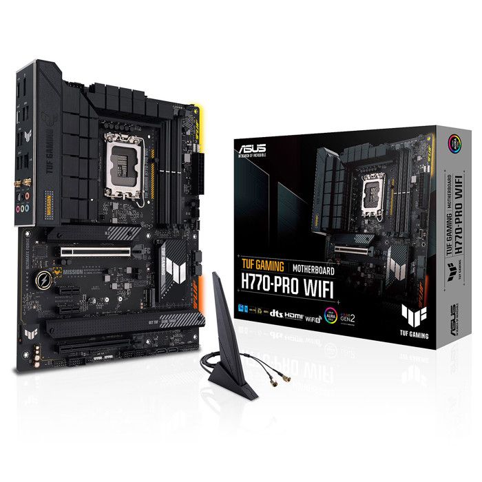 Carte mère – ASUS – TUF Gaming H770-Pro Wifi – Socket LGA1200 – DDR4 SDRAM – ATX