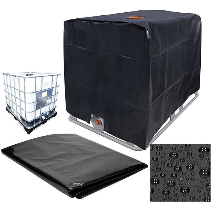 XZMAN Couvercle De R/éservoir deau,Film UV Housse De Protection,B/âche De Protection IBC Housse De Protection IBC /Étanche /À La Poussi/ère pour Cuve 1000L,120x100x116cm