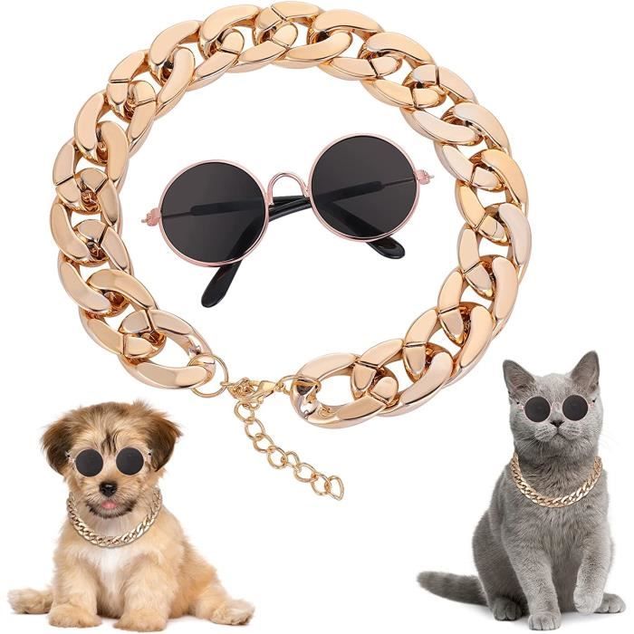 Lunettes de soleil Vintage pour chien et chat,accessoires pour animaux de  compagnie,jolies lunettes rondes réfléchissantes,pour petit chien et chat -  Type 11