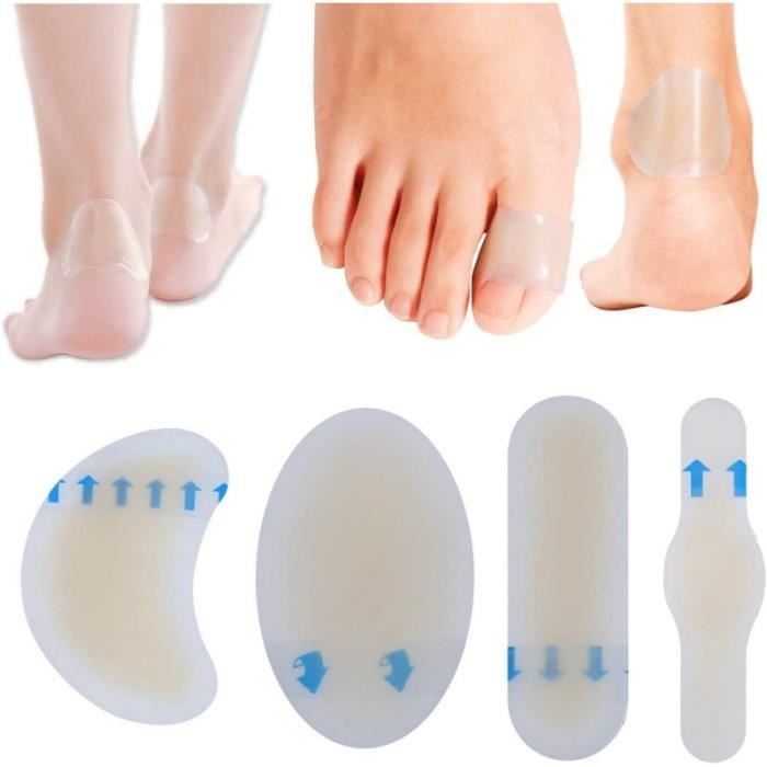 20 Pièces Pansements Ampoules, Bande Anti Ampoule, Pansement Ampoule Pied pour Prévention et