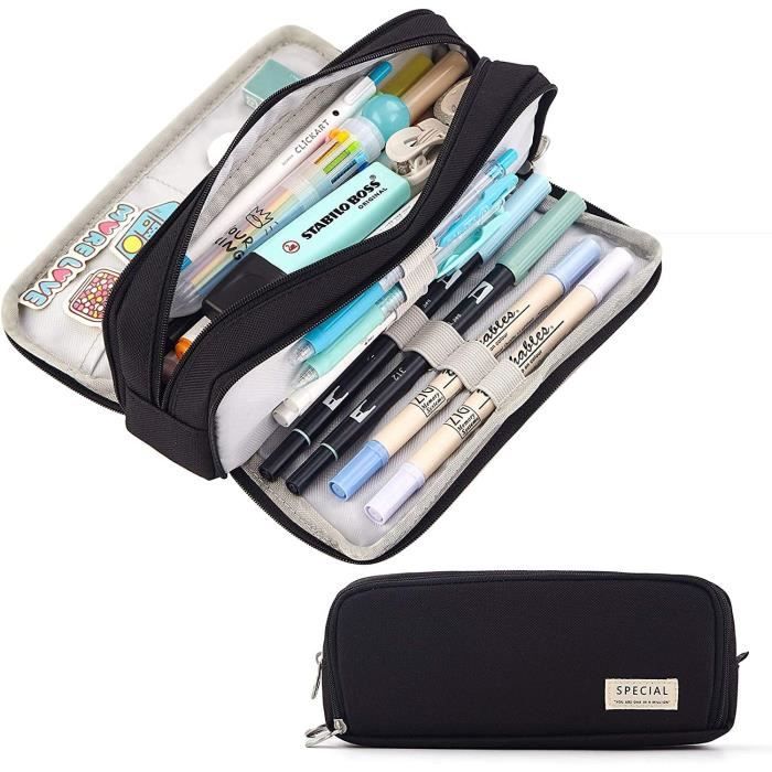 Trousse À Crayons De Grande Capacité Avec Plusieurs Compartiments Esthétique Pour Filles Et Trousse À Crayons De Grande Capacité Avec Plusieurs Compartiments Esthétique Pour Filles Et