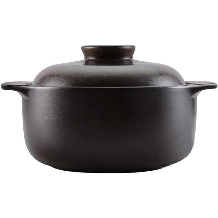 Cocotte en Terre Cuite Casserole en Terre Cuite avec Couvercle de
