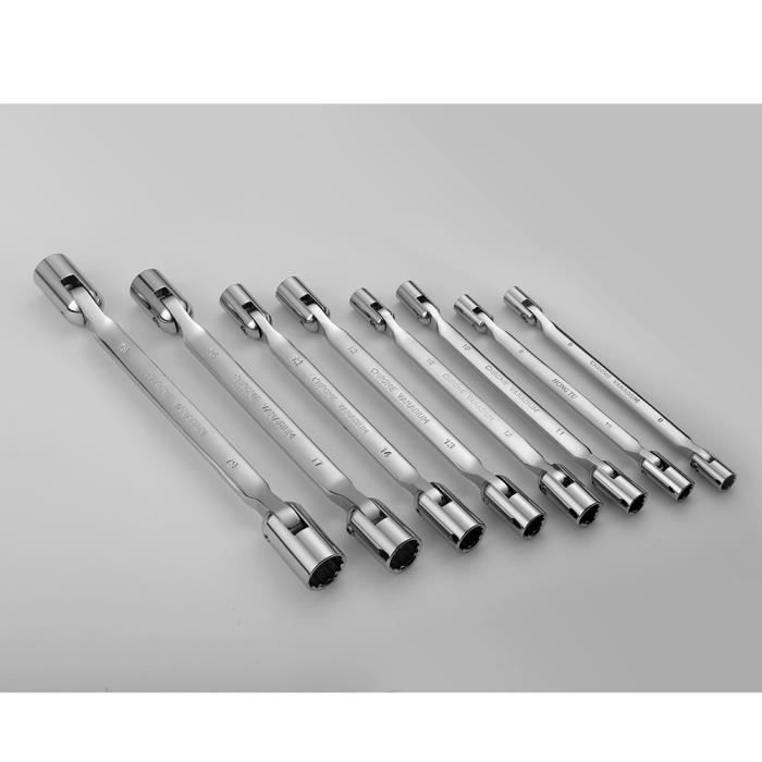 Mini Clé Double Tête 17/19mm Et 21/23mm Pour écrous De Roue - Acier, Portable